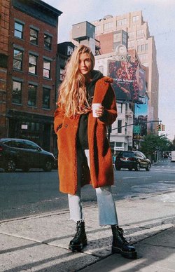 Образ с шубой Teddy coat
